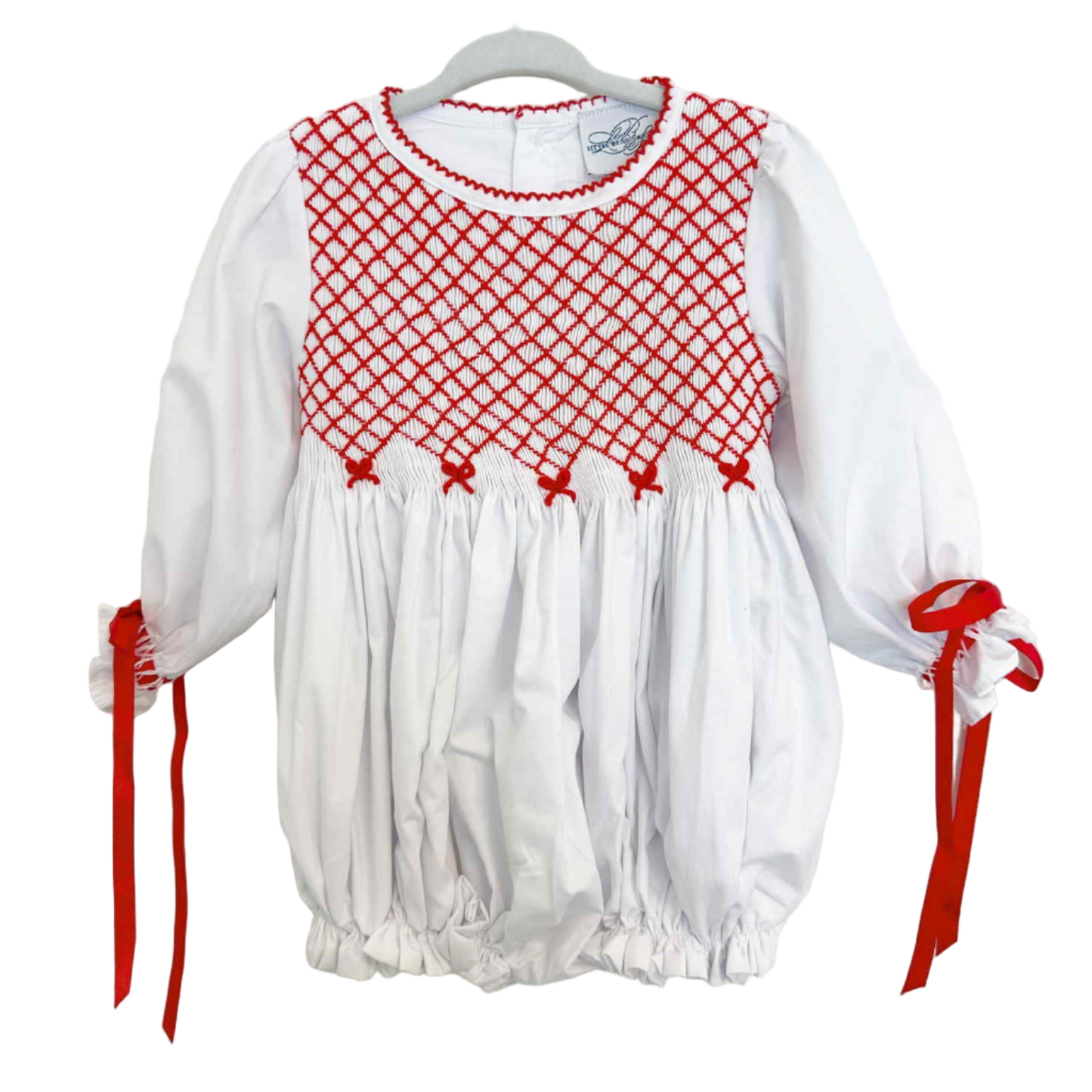 BULLION BOWS GEOMETRIC SMOCKED BUBBLE