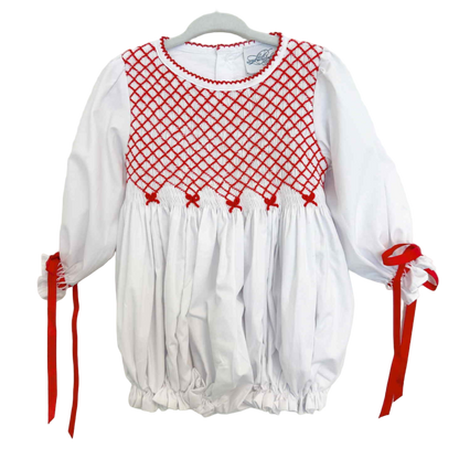 BULLION BOWS GEOMETRIC SMOCKED BUBBLE