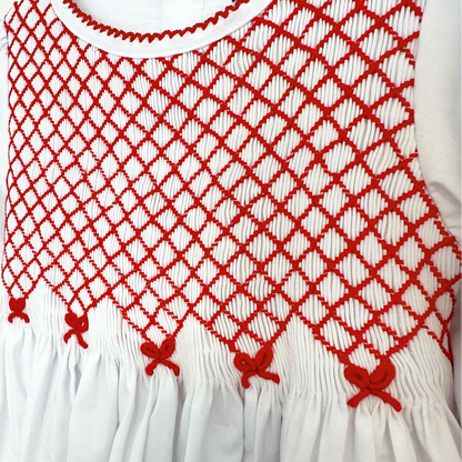 BULLION BOWS GEOMETRIC SMOCKED BUBBLE