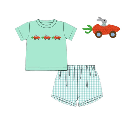 FRENCH KNOT RACING BUNNIES SHORT SET