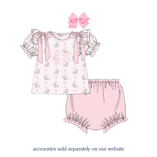 BUNNIES & BOWS DIAPER SET