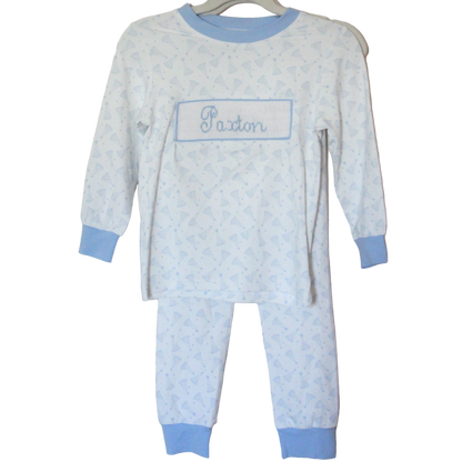 BOYS BIRTHDAY NAME SMOCKED LOUNGE WEAR