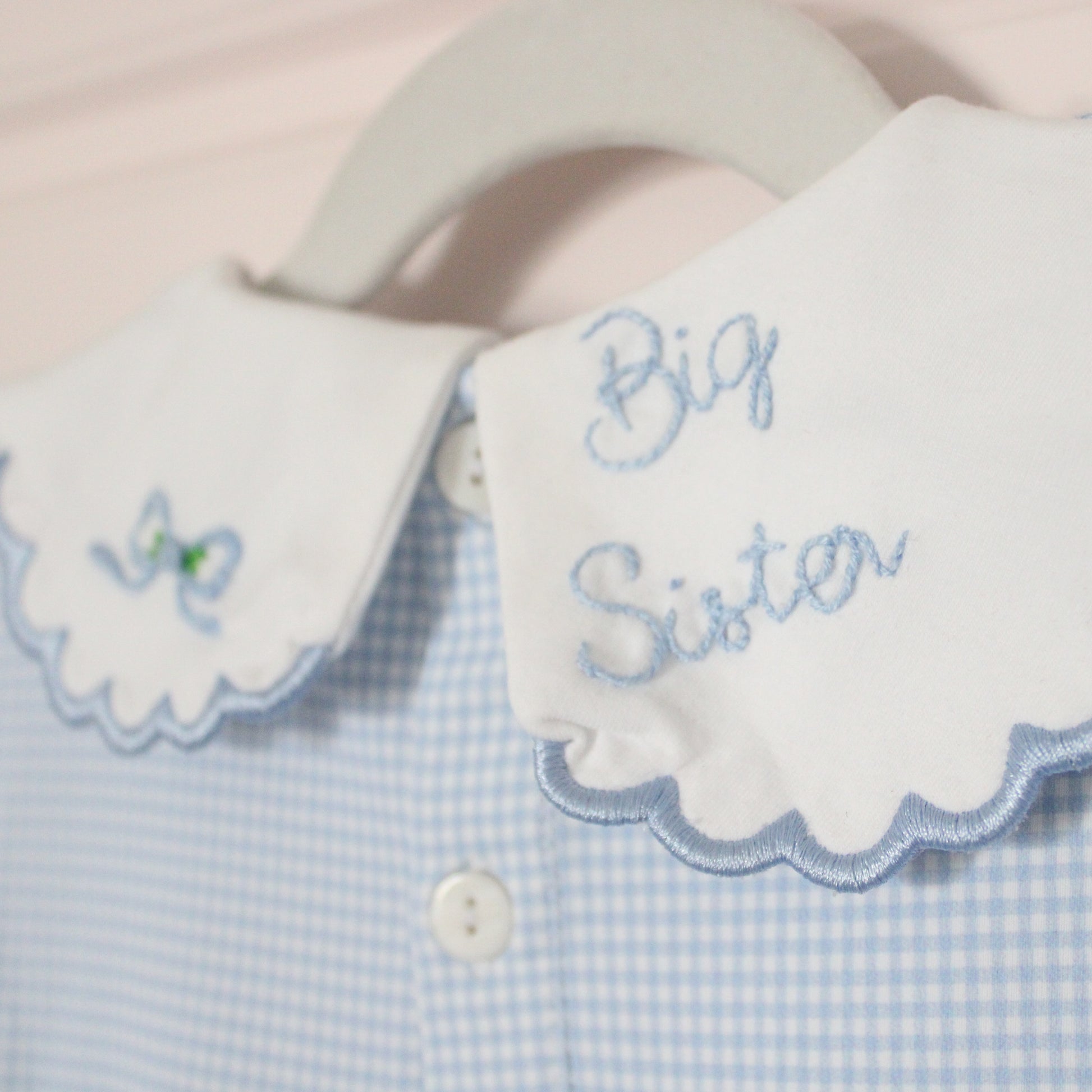 Blue Carriage & Bows Big Sister Dress 5T Blue Carriage & Bows Big Sister Dress 5T