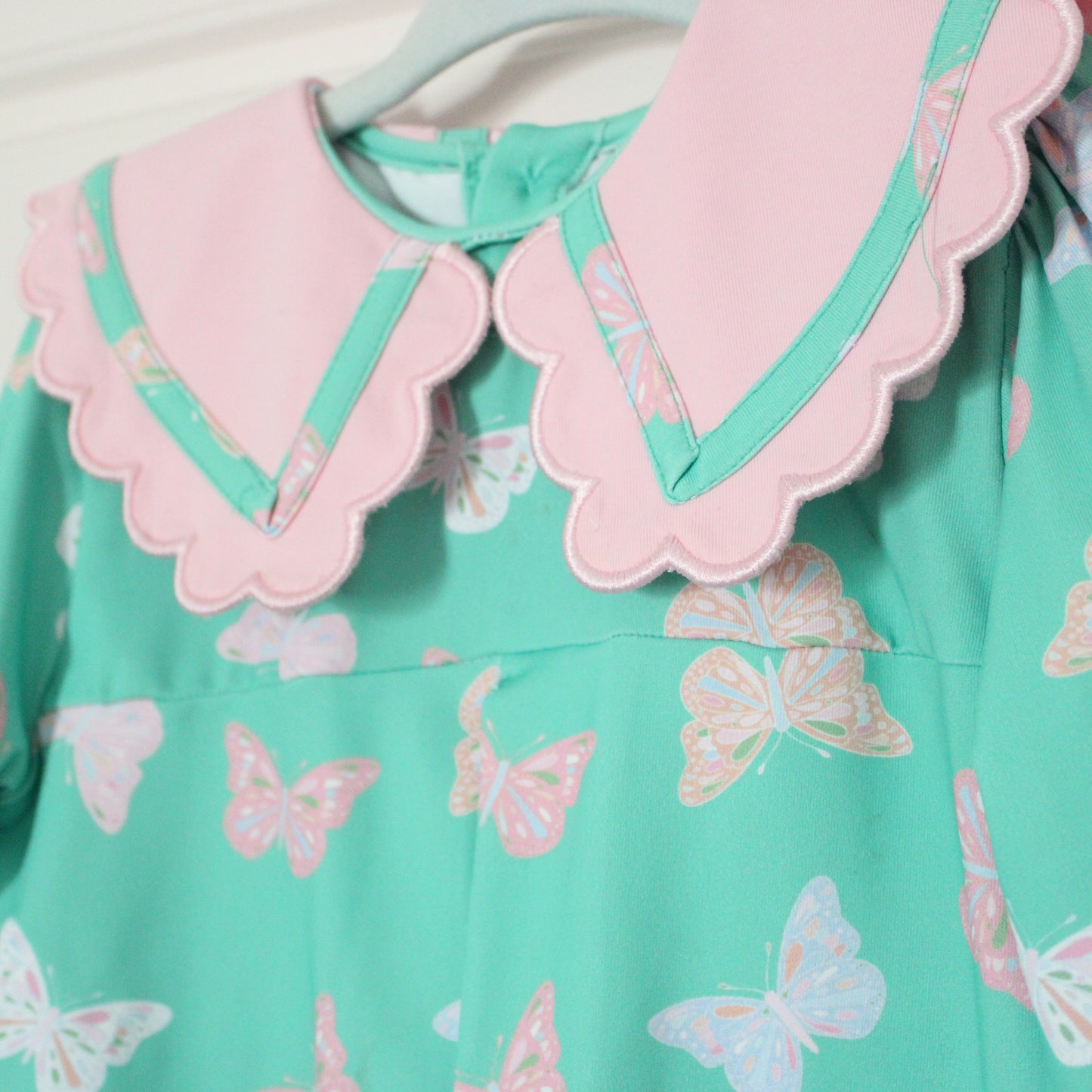 Blythe Butterflies Collared Diaper Set