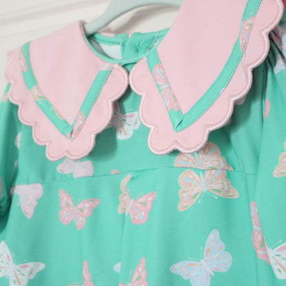 Blythe Butterflies Collared Diaper Set