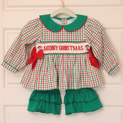 GIRLS ST NICK MERRY CHRISTMAS PANT SET