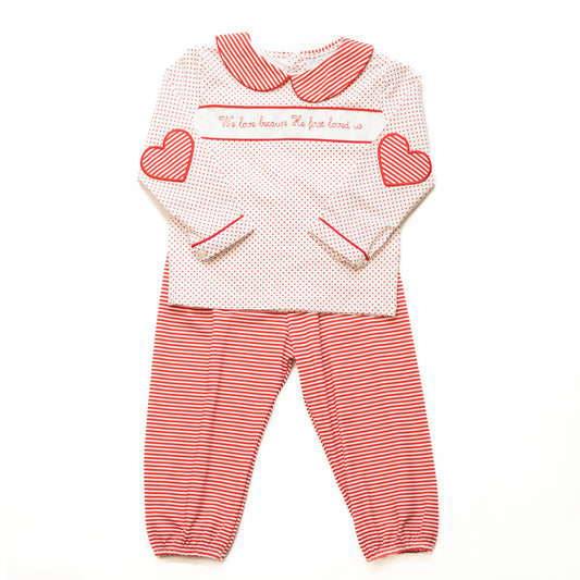 Boys He Loved Us First Pant Set