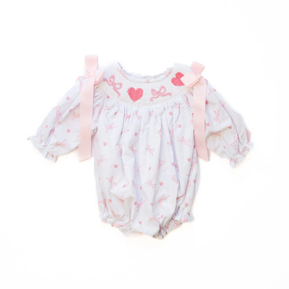 Smocked Hearts & Bows Bishop Bubble