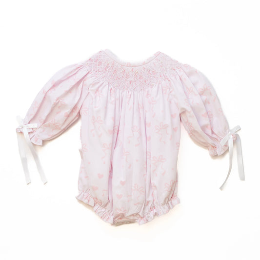 Heartstrings Pearl Geometric Smocked Bishop Bubble