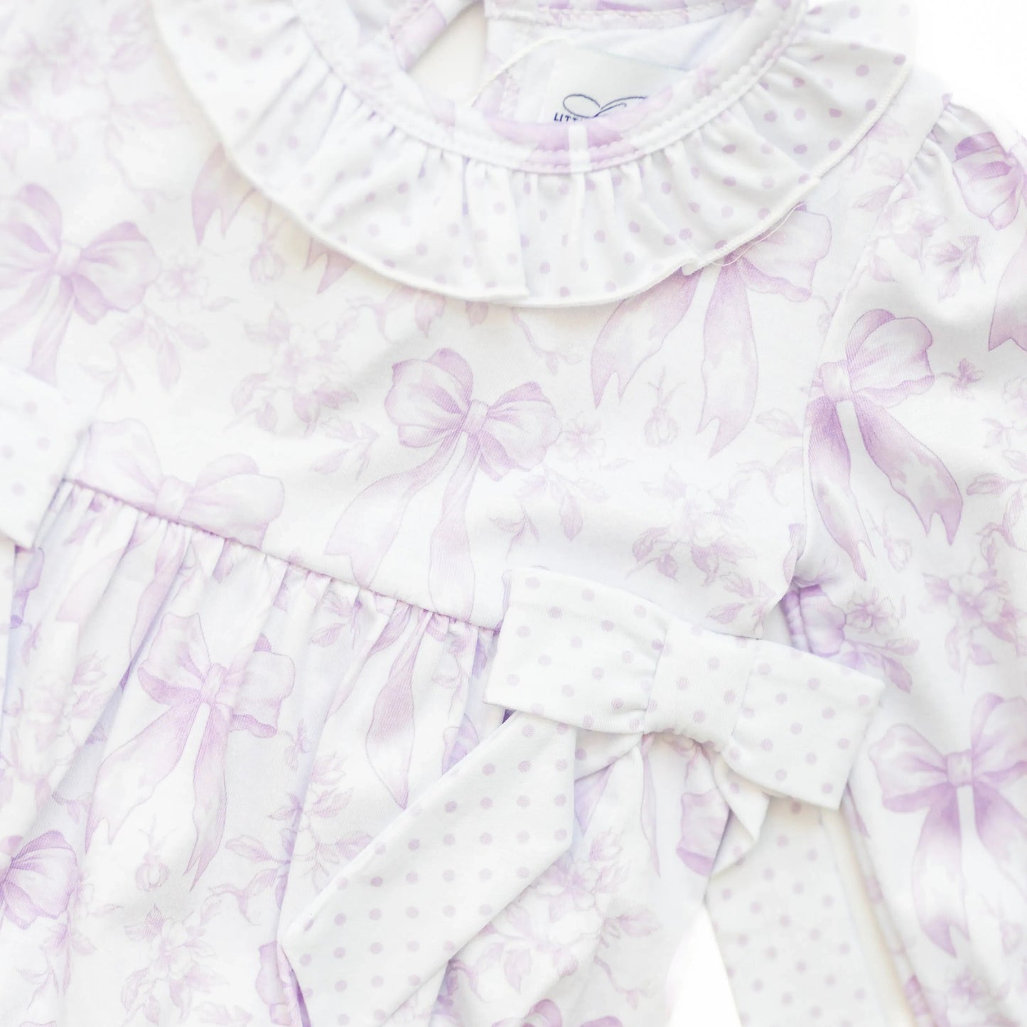 LAVENDER BOW TOILE LEGGING SET