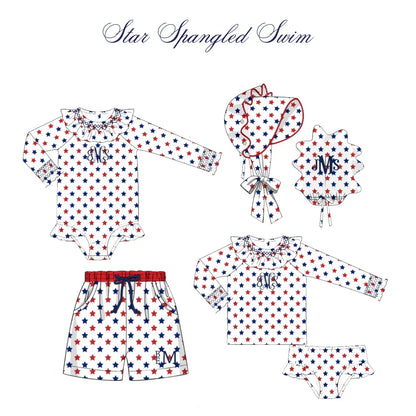 Star Spangled Swim Trunks