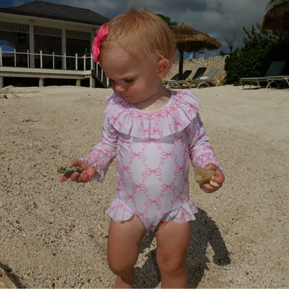 Smocked Bows Rash Guard
