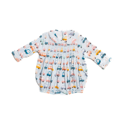 Cals Cars Smocked Bubble