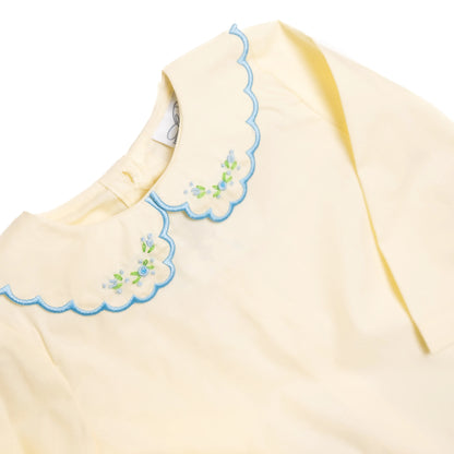 Yellow & Blue Striped Bow Bloomer Set