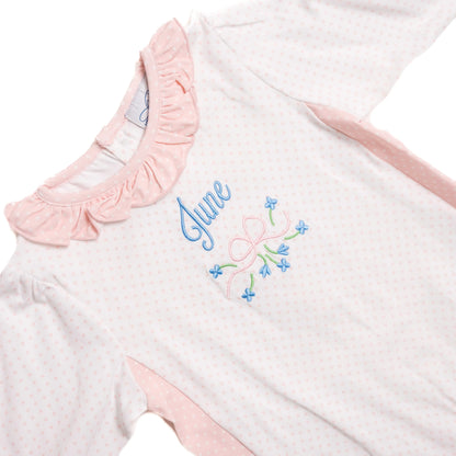 Bitty Dots & Bows Romper