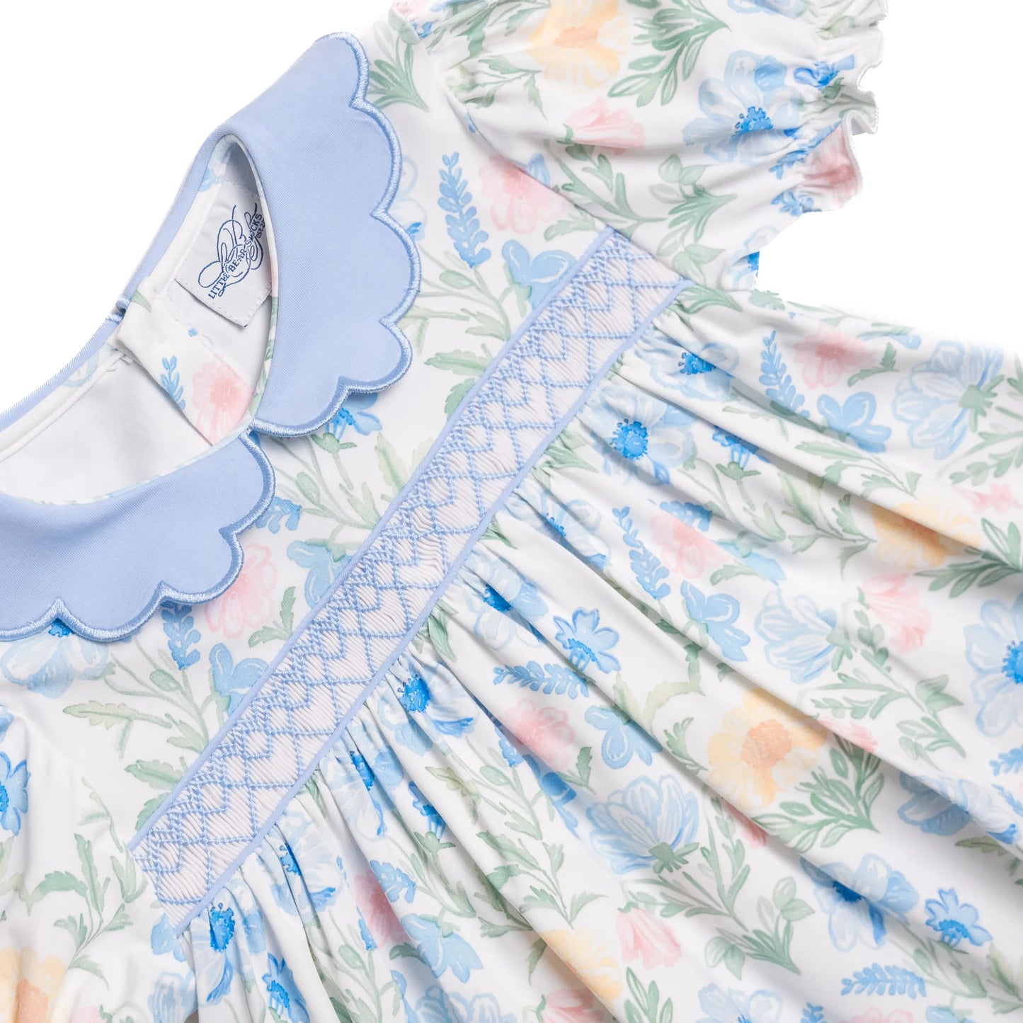 Marjorie Floral Smocked Bubble
