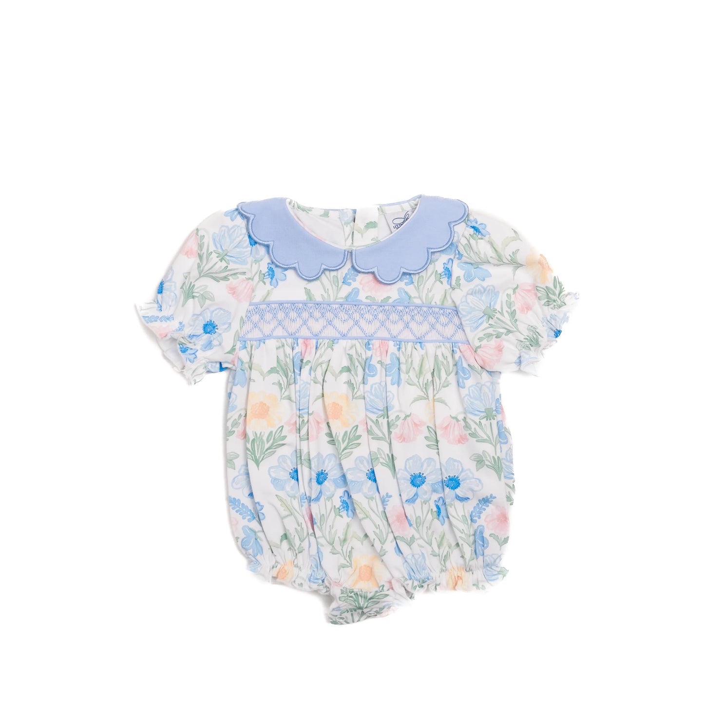 Marjorie Floral Smocked Bubble