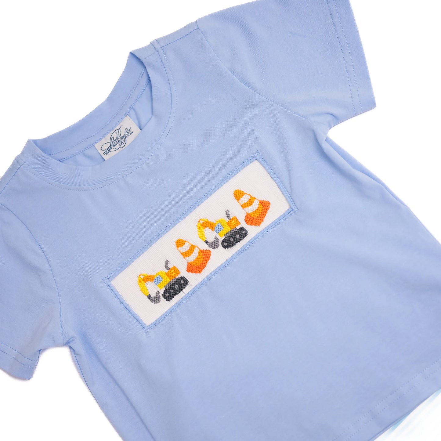 Boys Construction Smocked Short Set
