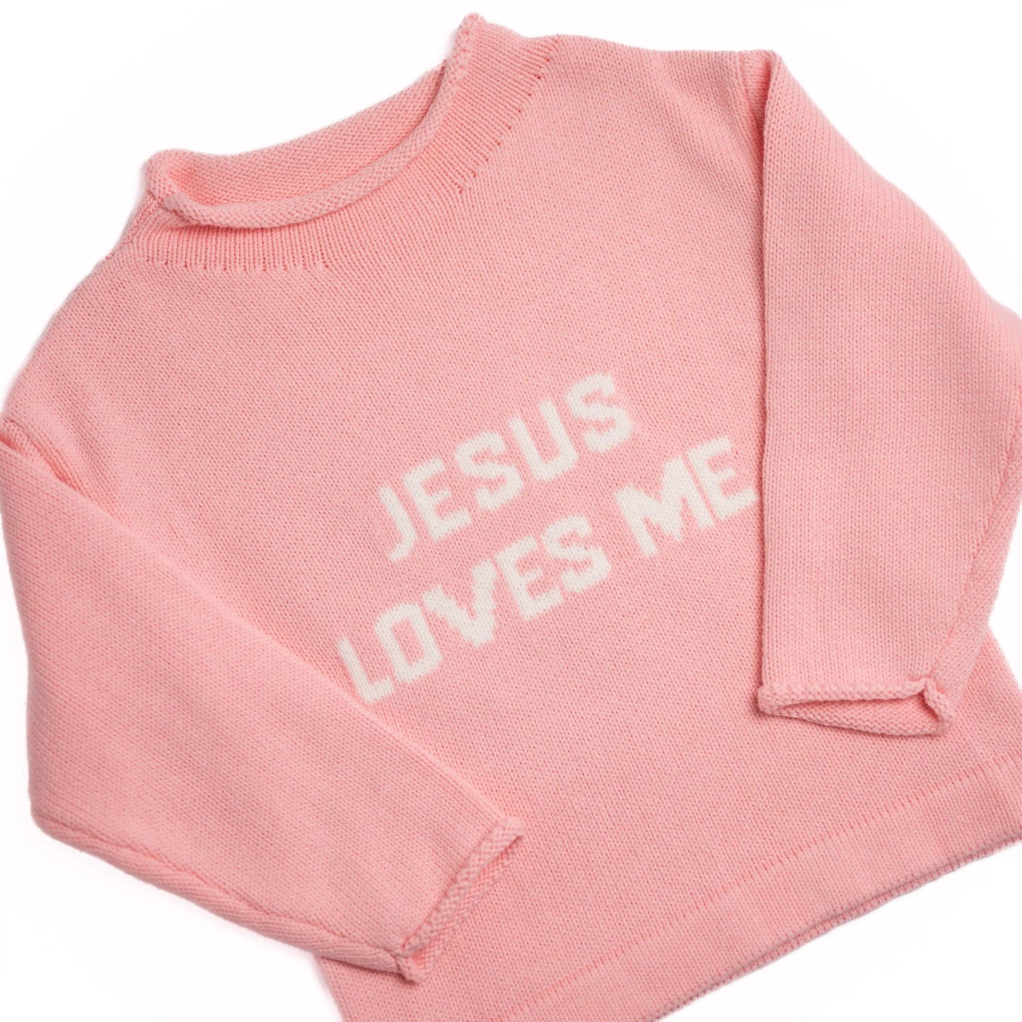Pink Jesus Loves Me Sweater