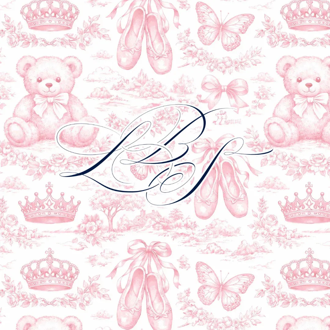 June Toile Bow Shoulder Smocked Bubble