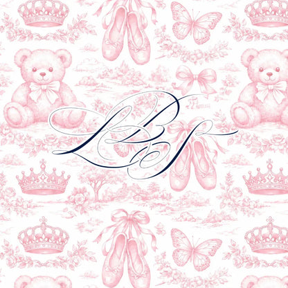 June Toile Bow Shoulder Smocked Bubble