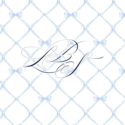 Blue Bow Trellis 2PC Swim