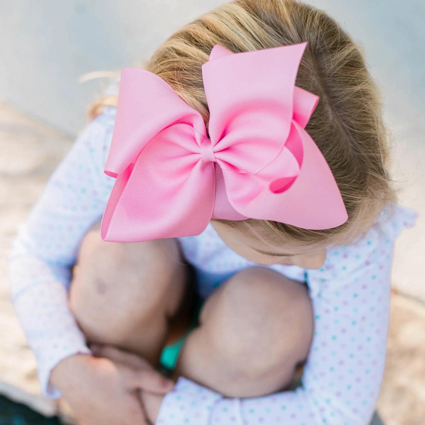 Wee Ones King Classic Grosgrain Hair Bow (Plain Wrap)
