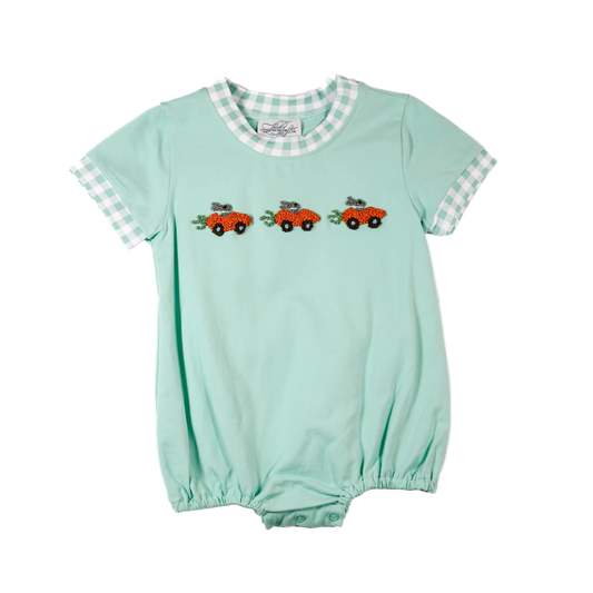 French Knot Racing Bunnies Bubble