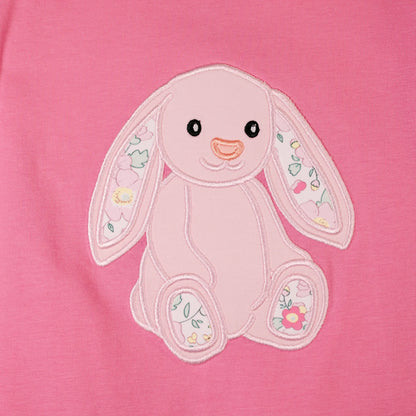 Floral Bunny Ears Applique Shirt