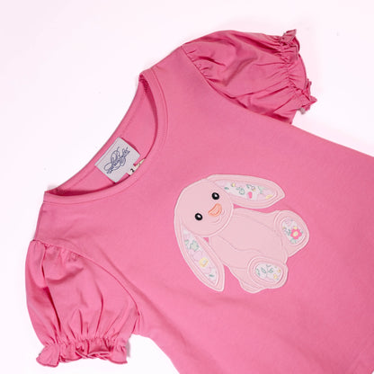 Floral Bunny Ears Applique Shirt