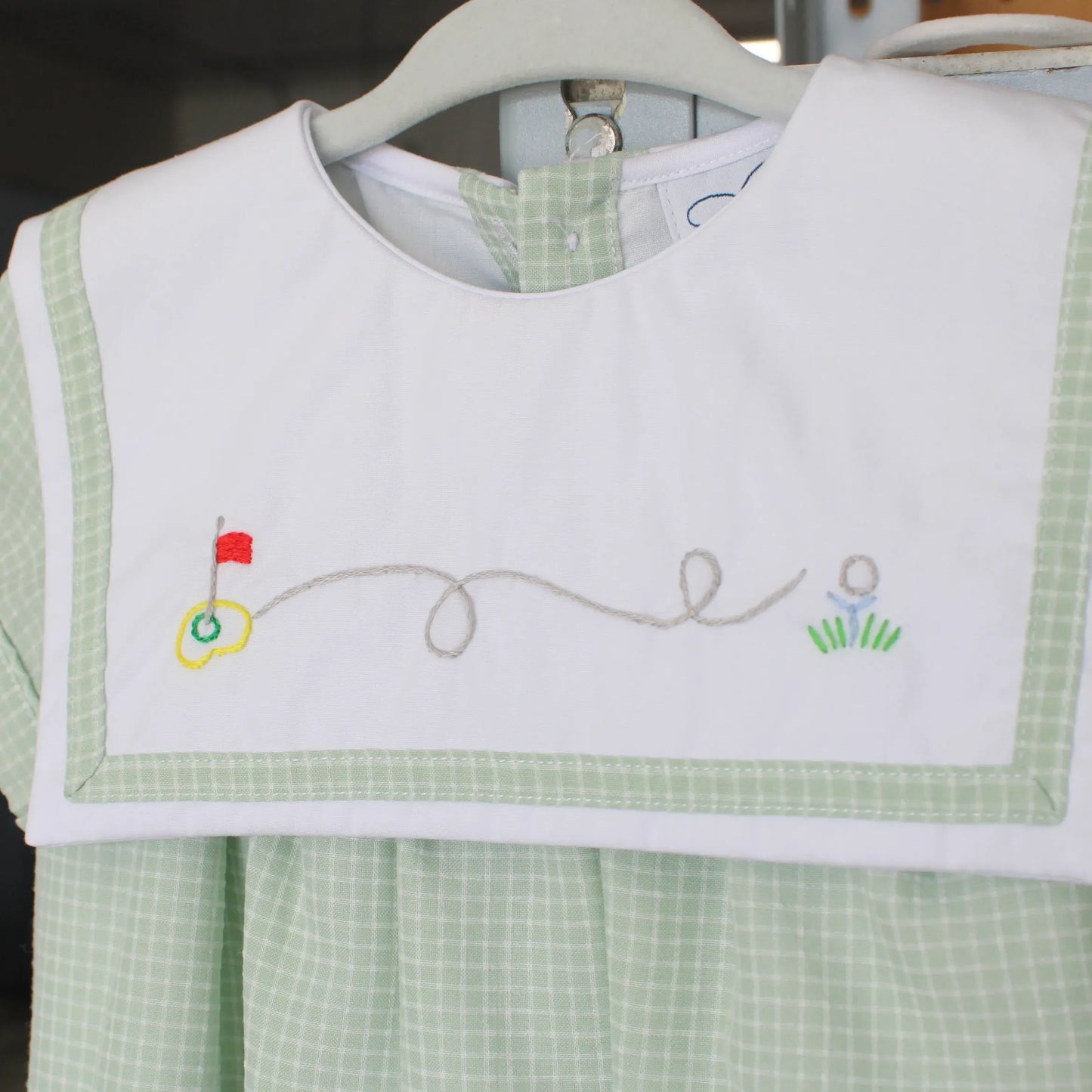 Boys Greenway Bib Collar Bubble