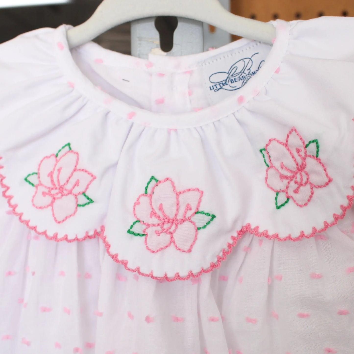 Swiss Dot Azaleas Dress