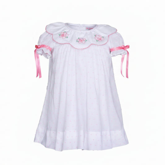 Swiss Dot Azaleas Dress