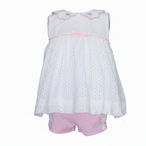 Eyelet Rosette Short Set