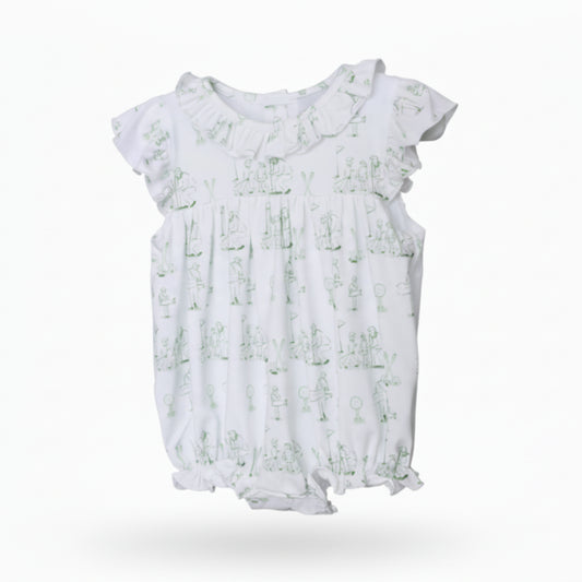 Girls Tee Time Toile Bubble