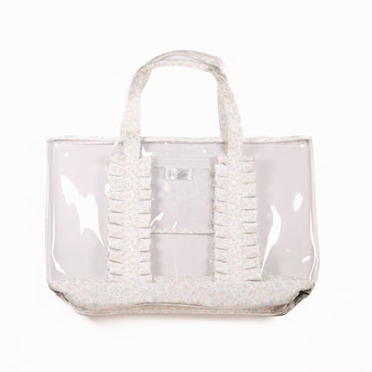Pastel Floral & Bows Clear Tote