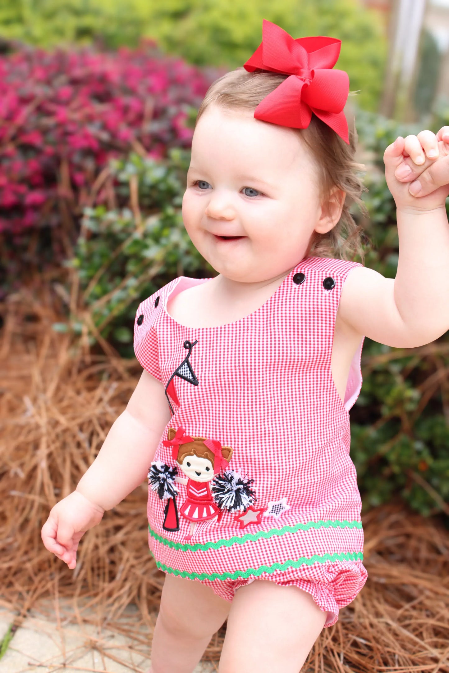 Red Rah Rah Ree Diaper Set