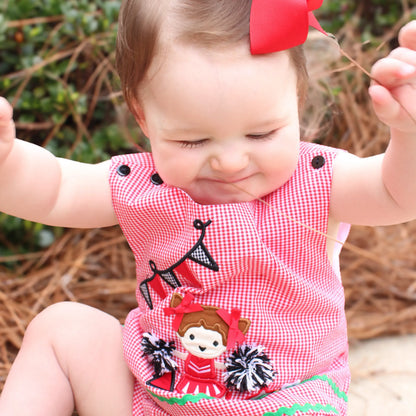 Red Rah Rah Ree Diaper Set