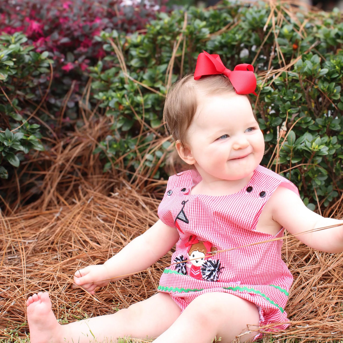 Red Rah Rah Ree Diaper Set