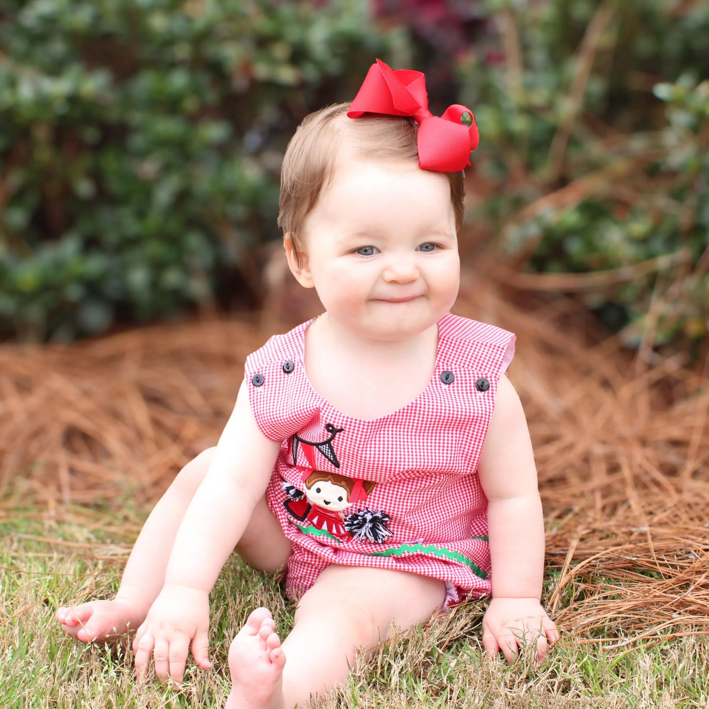 Red Rah Rah Ree Diaper Set