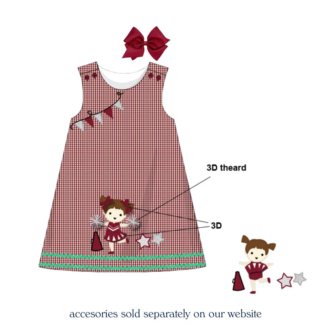 Maroon Rah Rah Ree Dress