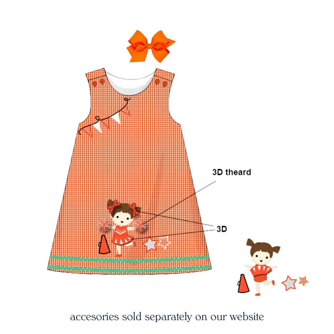 Orange Rah Rah Ree Dress