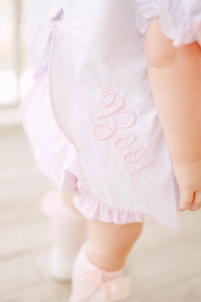 Pink Gingham Ghost Diaper Set