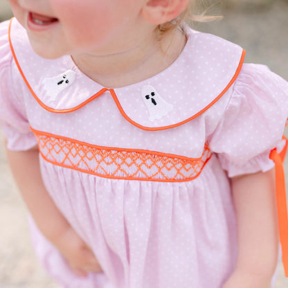 Pink Bitty Dot Ghost Pocket Bubble