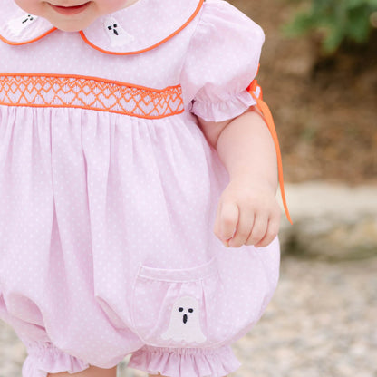 Pink Bitty Dot Ghost Pocket Bubble