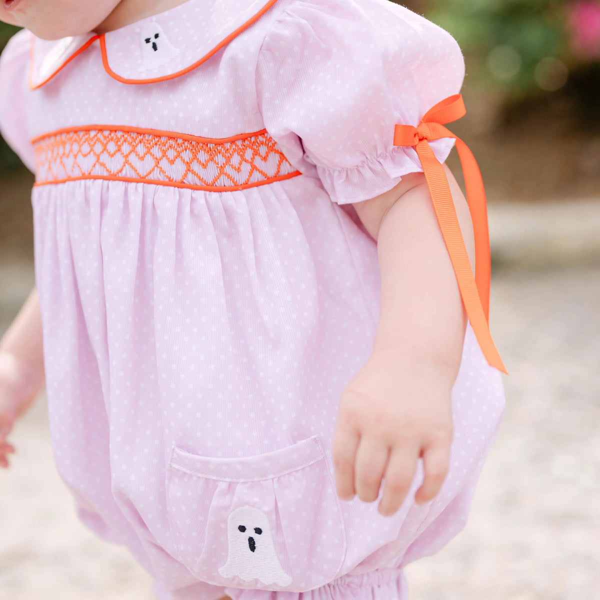 Pink Bitty Dot Ghost Pocket Bubble
