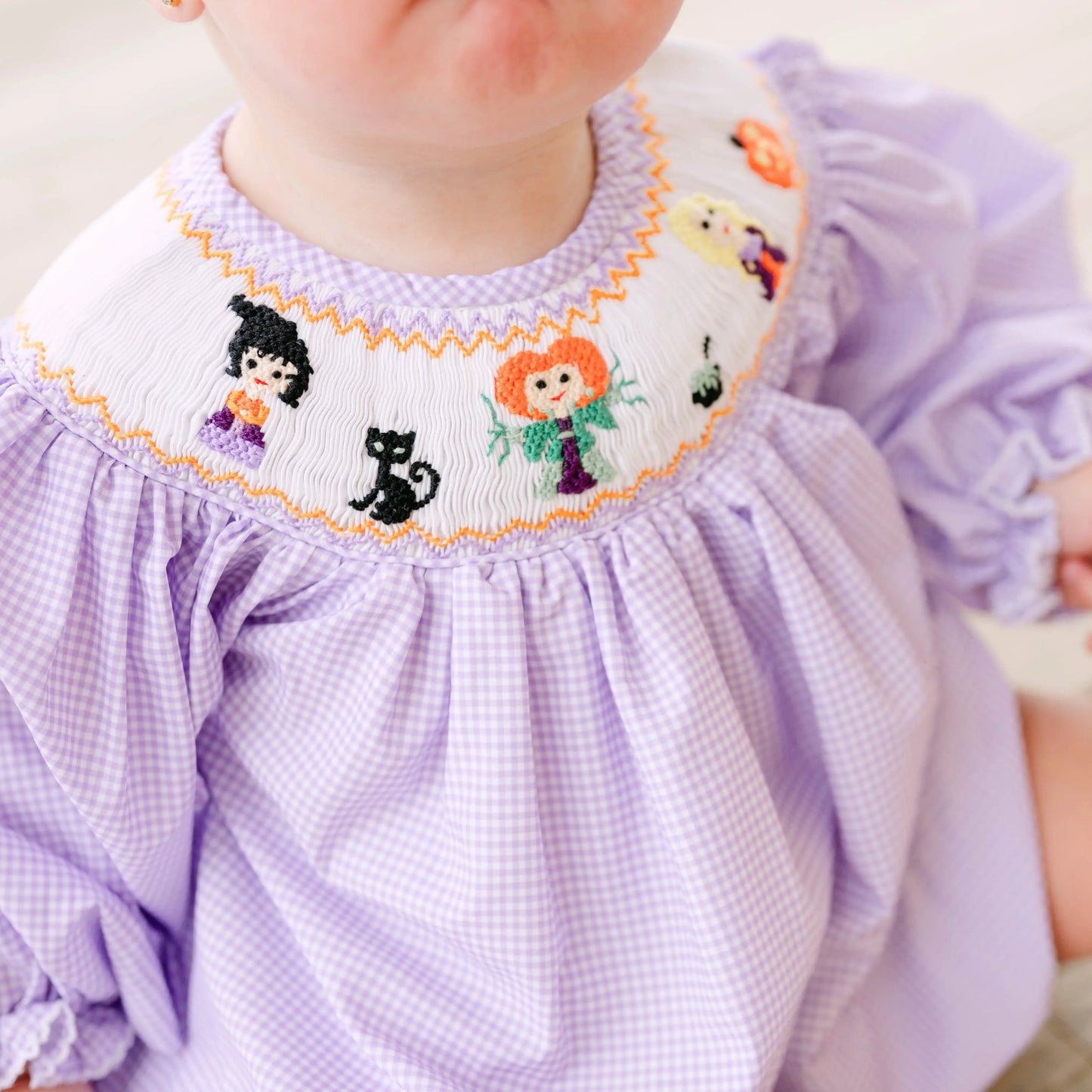 Hocus Pocus Smocked Bloomer Set