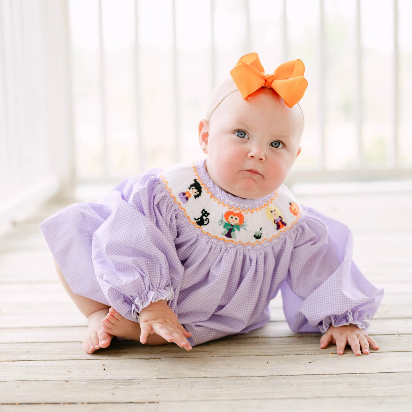 Hocus Pocus Smocked Bloomer Set