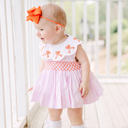 Pumpkin Bows Diaper Set