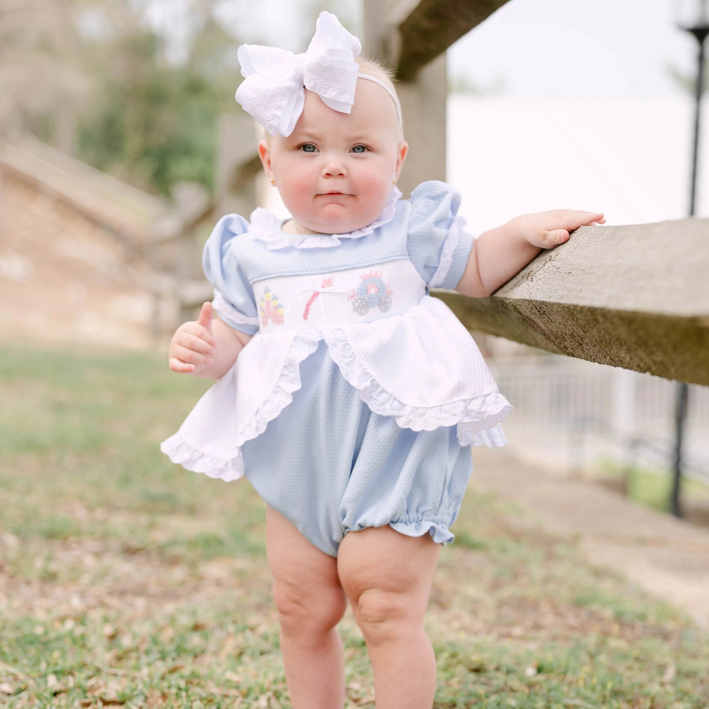 Smocked Princess Honeycomb Bubble